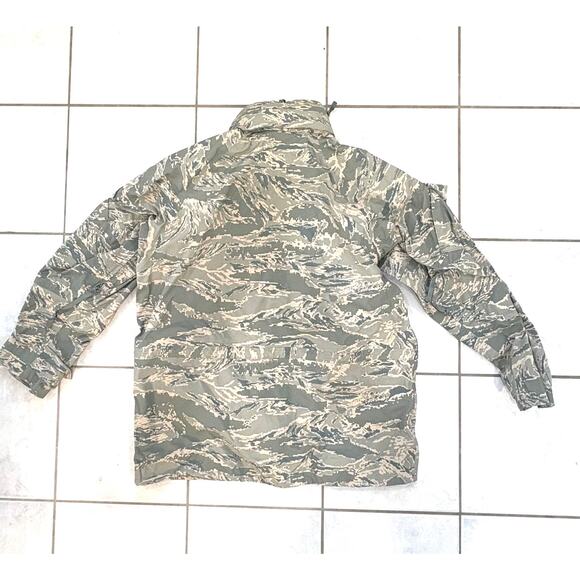 USAF Tiger Stripe Camo Parka Waterproof Jacket Utility Hunter Gear Men’s L - Picture 4 of 5
